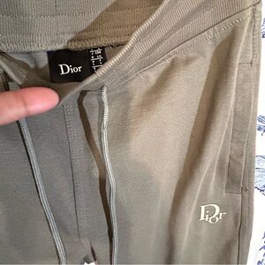 Dior Olive Green Jogger Pants w side zipper pockets Size:Large (Unisex)
